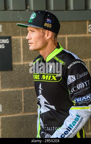 Manchester, Royaume-Uni. 5th juin 2023. Jason Doyle - Ipswich TruMix Witches pendant le match de première fidélité de Sports Insure entre Belle vue Aces et Ipswich Witches au National Speedway Stadium, Manchester, le lundi 5th juin 2023. (Photo : Ian Charles | INFORMATIONS MI) Credit: INFORMATIONS MI & Sport /Alamy Live News Banque D'Images