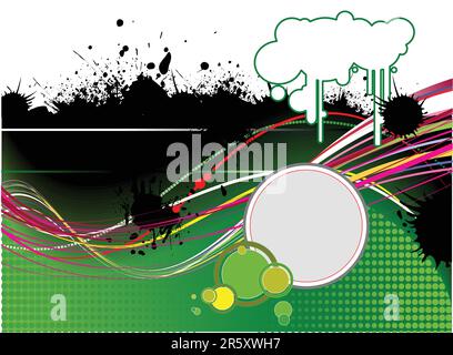 Résumé fond vert. Vector illustration Illustration de Vecteur