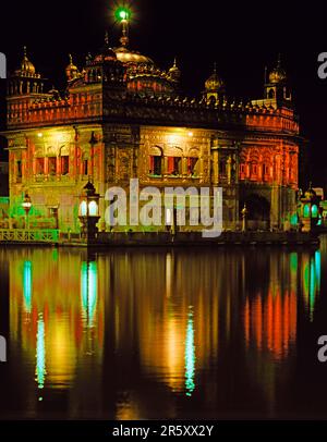 Temple d'Or du Sikh, Amritsar, Punjab, Inde Banque D'Images