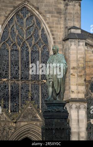 Monument John KNOX, Édimbourg, Écosse, réformateur, Edinburg Banque D'Images