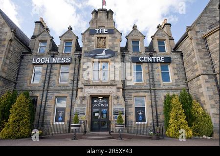 Centre d'information du Loch Ness, Drumnadrochit, Loch Ness, Inverness-shire, Écosse, Le centre de verrouillage Banque D'Images