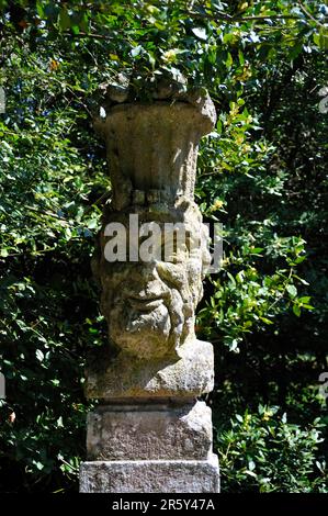 Sculpture de Faun, Parc Sacro Bosco, Bomarzo, Latium, Parco dei Mostri, Forêt sacrée, Parc des Monstres, Italie Banque D'Images