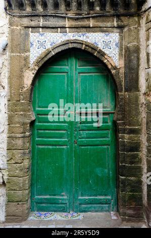 Maroc, portes, Médina, Essaouira Banque D'Images