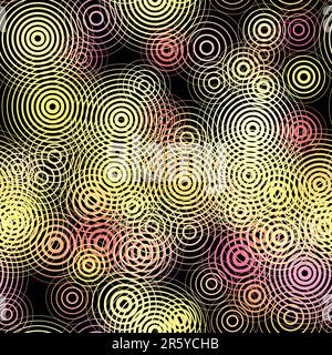 Tuile transparente vecteur modifiable de cercles concentriques Illustration de Vecteur