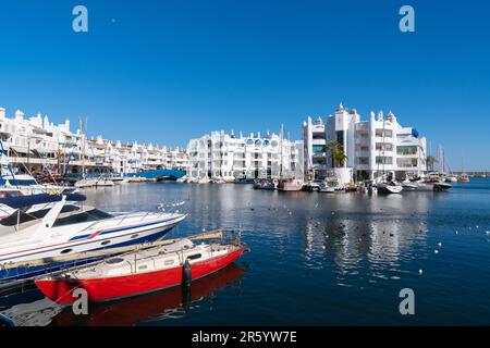 Benalmadena marina Spain Costa del Sol with boats and yachts Stock Photo