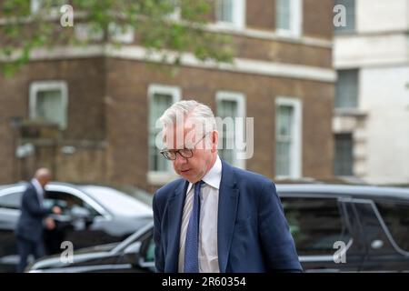 Londres, Royaume-Uni. 6th juin 2023. Michael Gove, secrétaire d'État aux collectivités du logement et aux collectivités locales, arrive au bureau du cabinet Whithall pour la réunion des cabiques crédit : Richard Lincoln/Alamy Live News Banque D'Images