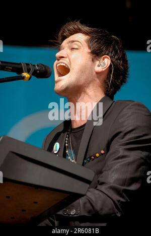 Danny O'Donoghue - The script, V2009, Hylands Park, Chelmsford, Essex, Royaume-Uni - 22 août 2009 Banque D'Images