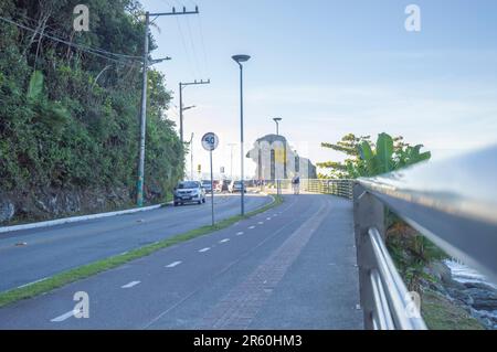 Itajaí-sc,brésil-juin 04,2023 le bec de Parrot, site touristique connu sous le nom de Bico do papagaio. Banque D'Images