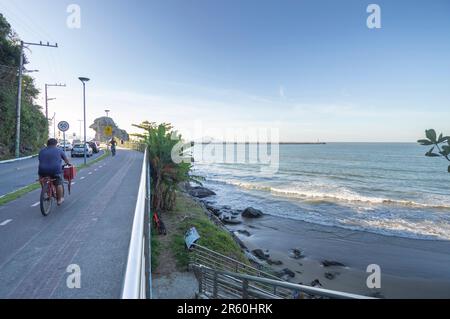 Itajaí-sc,brésil-juin 04,2023 le bec de Parrot, site touristique connu sous le nom de Bico do papagaio. Banque D'Images