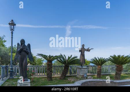 Via dello Splendore Street, Temple de notre Dame de la splendeur, Giulianova, Abruzzes, Italie, Europe Banque D'Images