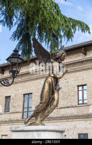 Via dello Splendore Street, Temple de notre Dame de la splendeur, Giulianova, Abruzzes, Italie, Europe Banque D'Images