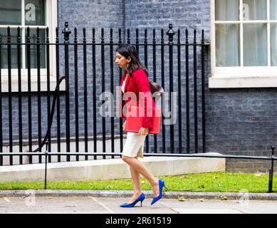 Londres, Royaume-Uni. 6th juin 2023.le député de Suella Braverman KC, secrétaire d'État au ministère de l'intérieur, est arrivé pour la réunion hebdomadaire du cabinet au 10 Downing Street à Londres. Crédit : Keith Larby/Alay Live News Banque D'Images