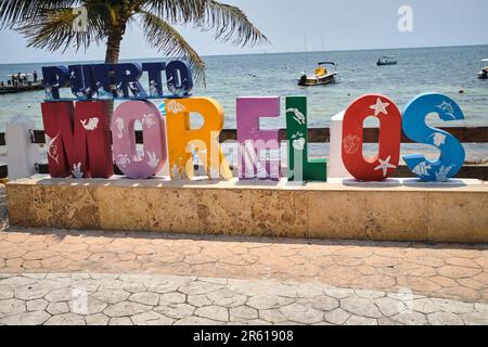 Puerto Morelos Yucatan Mexique Banque D'Images
