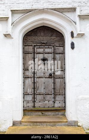 Détail extérieur de l'ancien bâtiment de la Royal Grammar School dans la ville de Guildford à Surrey, Royaume-Uni. Banque D'Images