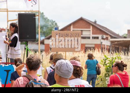 Albi, France. 06th juin 2023. Manifestation contre la réforme des retraites, à Albi, en France, sur 6 juin 2023. Photo par Arnaud Bertrand/ABACAPRESS.COM crédit: Abaca Press/Alay Live News Banque D'Images