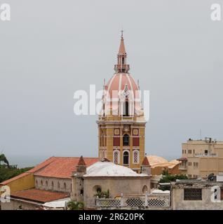 Cathédrale métropolitaine Basilique Sainte Catherine d'Alexandrie, Cartagena de Indias, Colombie Banque D'Images