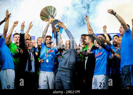 Napoli est le champion de l'Italie 2022 2023, les célébrations finales Banque D'Images