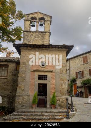 La petite église de San Cristoforo, Cortona Banque D'Images