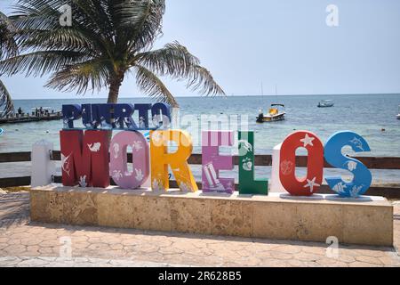 Puerto Morelos Mexique Banque D'Images