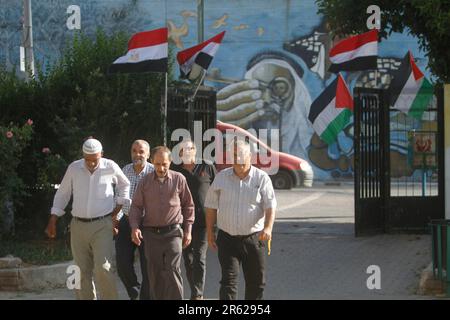 Naplouse, Palestine. 06th juin 2023. Les Palestiniens ont des condoléances au soldat égyptien Mohamed Salah, qui a été abattu par les forces israéliennes à la frontière israélo-égyptienne il y a quelques jours, dans la ville de Naplouse, en Cisjordanie. Crédit : SOPA Images Limited/Alamy Live News Banque D'Images