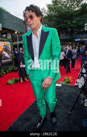 Transformers l'ascension des bêtes New York City Red Carpet et première au Kings Theatre à Brooklyn - Anthony Ramos Banque D'Images