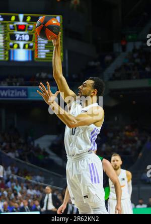 Madrid, Espagne. 06th juin 2023. 6th juin 2023 ; Centre Wizink ; Madrid ; Espagne ; demi-finales ; Playoff; Liga Endesa ACB; Real Madrid vs Joventut Badalona; 900/Cormon Press Credit: CORMON PRESS/Alay Live News Banque D'Images