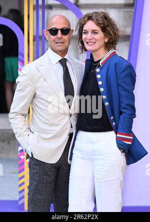 Londres, Royaume-Uni. 06th juin 2023. Londres, Royaume-Uni. 6 juin 2023. Stanley Tucci et Felicity Blunt arrivent à la Royal Academy of Arts Summer Exhibition Preview Party, Londres. Crédit : Doug Peters/Alamy Live News Banque D'Images