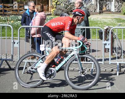 Lors de la région pays de la Loire Tour 2023, UCI Europe Tour course cycliste, étape 4, Sablé-sur-Sarthe – le Mans (177,8 km) sur 7 avril 2023 au Mans, France - photo Laurent Lairys / DPPI Banque D'Images