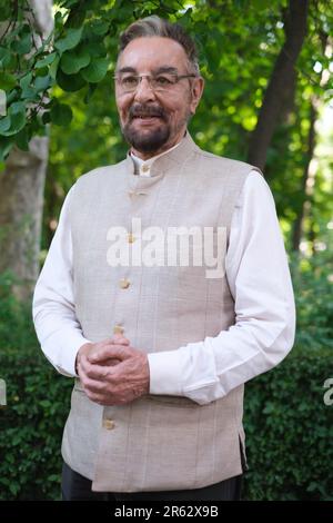 Madrid, Espagne. 06th juin 2023. L'acteur indien Kabir Bedi présente le livre "Historias que debo contar" à la Foire du livre de Madrid 82nd, au Parc du Retiro à Madrid. Crédit : SOPA Images Limited/Alamy Live News Banque D'Images