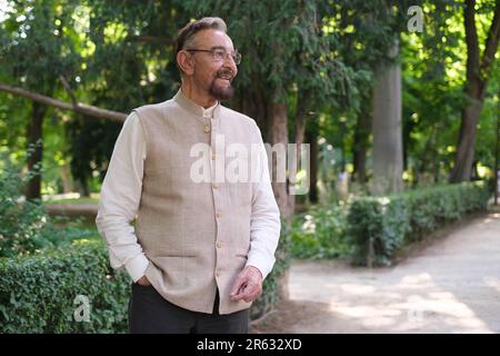 Madrid, Espagne. 06th juin 2023. Kabir Bedi présente le livre ''Historias que debo contar'' à la Foire du livre de Madrid 82nd, au Parc du Retiro sur 6 juin 2023 Madrid, Espagne. (Photo par Oscar Gonzalez/NurPhoto) Credit: NurPhoto SRL/Alay Live News Banque D'Images