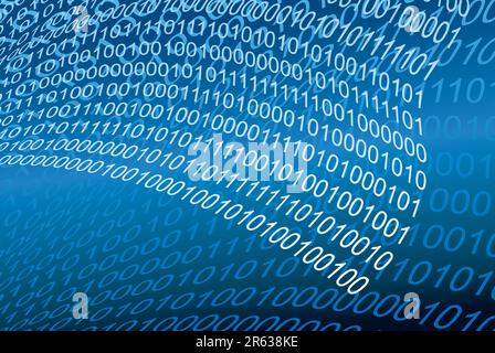 Image du code binaire numérique Illustration de Vecteur