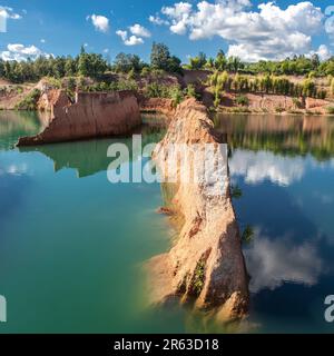 Canyon de Chiang mai. Lac de couleur émeraude près de Chiang Mai ville en Thaïlande. Banque D'Images