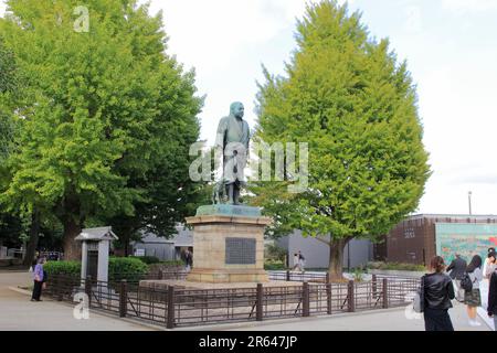 Takamori Saigo Statue Banque D'Images