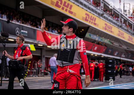 Circuit de Barcelone-Catalunya, Barcelone, SpainMonaco, 4,juin.2023: Charles Leclerc, pendant le Grand Prix de Formule 1 de Monaco Banque D'Images