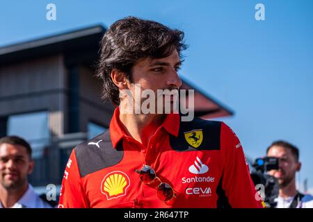 Circuit de Barcelone-Catalunya, Barcelone, SpainMonaco, 4,juin.2023: Carlos Sainz, pendant le Grand Prix de Formule 1 de Monaco Banque D'Images