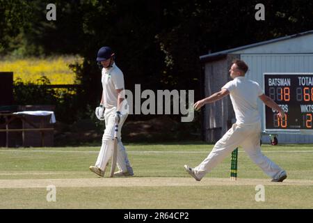 Cricket Village au Norton Lindsey, Warwickshire, England, UK Banque D'Images