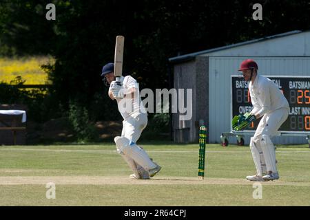 Cricket Village au Norton Lindsey, Warwickshire, England, UK Banque D'Images