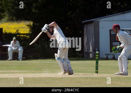 Cricket Village au Norton Lindsey, Warwickshire, England, UK Banque D'Images