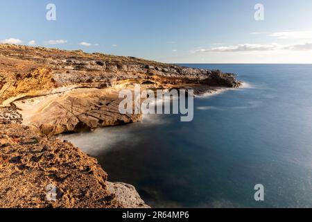 Côte à Playa Puertito près de Costa Adeje, Tenerife, Espagne Banque D'Images