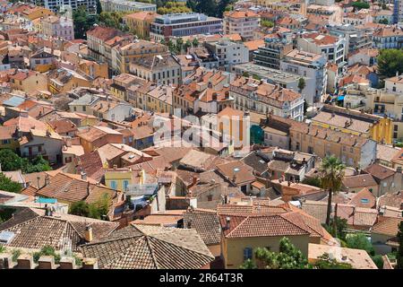 Hyères (sud-est de la France): Vue d'ensemble de la ville depuis la villa "Castel Sainte-Claire" Banque D'Images