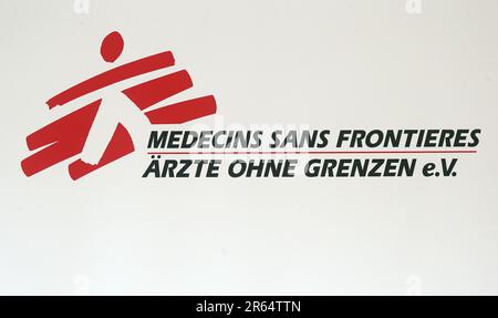 Berlin, Allemagne. 07th juin 2023. Le logo de l'association 'Doctors without Borders'. Credit: Wolfgang Kumm/dpa/Alay Live News Banque D'Images