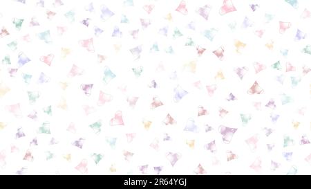 Motif texturé sans coutures de gaie irisée beau amore doux motley coloré multicolore cœur de fête favori unique luxueux entendre Illustration de Vecteur