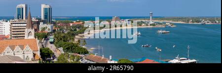 Afrique de l'Est, la Tanzanie, Dar es Salaam cathédrale panorama Banque D'Images