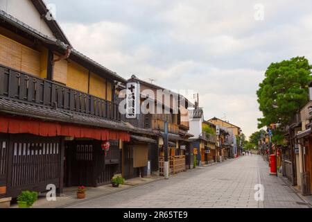 Gion, Kyoto en début de matinée Banque D'Images