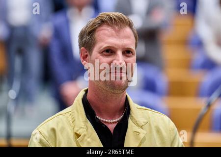 LA HAYE - D66 membre du Parlement Sjoerd Warmerdam lors de son inauguration.ANP PHIL NIJHUIS pays-bas sortie - belgique sortie Banque D'Images