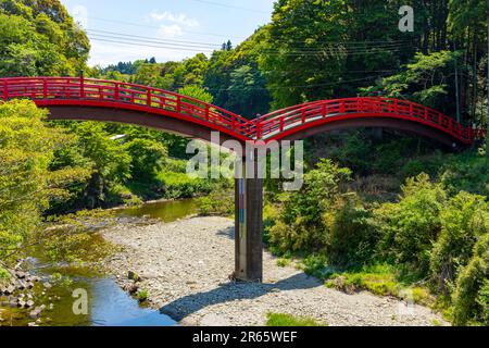 Pont de Kannon dans la gorge de Yoro Banque D'Images