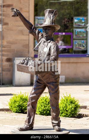 Robert Coltart, statue de Little Jock et Wee Jeannie, Galashiels, frontières écossaises Banque D'Images