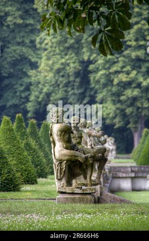 Sculpture dans le Parc du Château de Nordkirchen, Allemagne Banque D'Images