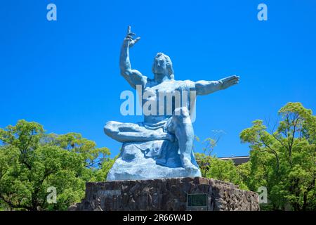 Statue de la paix de la ville de Nagasaki Banque D'Images