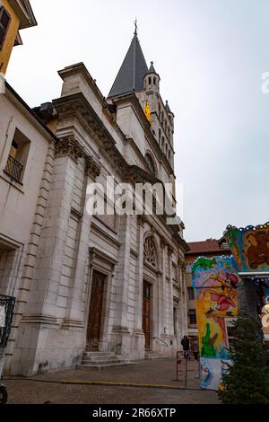 Annecy, France - 29 janvier 2022 : l'église notre-Dame-de-Liesse est une église catholique française, située dans le département de la haute-Savoie et dans la ville Banque D'Images